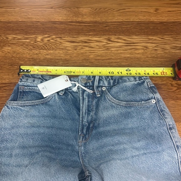 NWT Good American Good '90s Ripped High Waist Relaxed Jeans in Indigo293 Size 26 - Picture 10 of 13